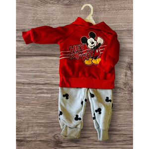 Disney Junior Mickey Mouse Kids 12 Month Outfit Sweatsuit Hoodie Pants